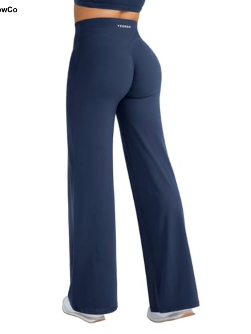 Straight Leg Workout Leggings High Waist Hidden Scrunch No Front Seam Gym Yoga